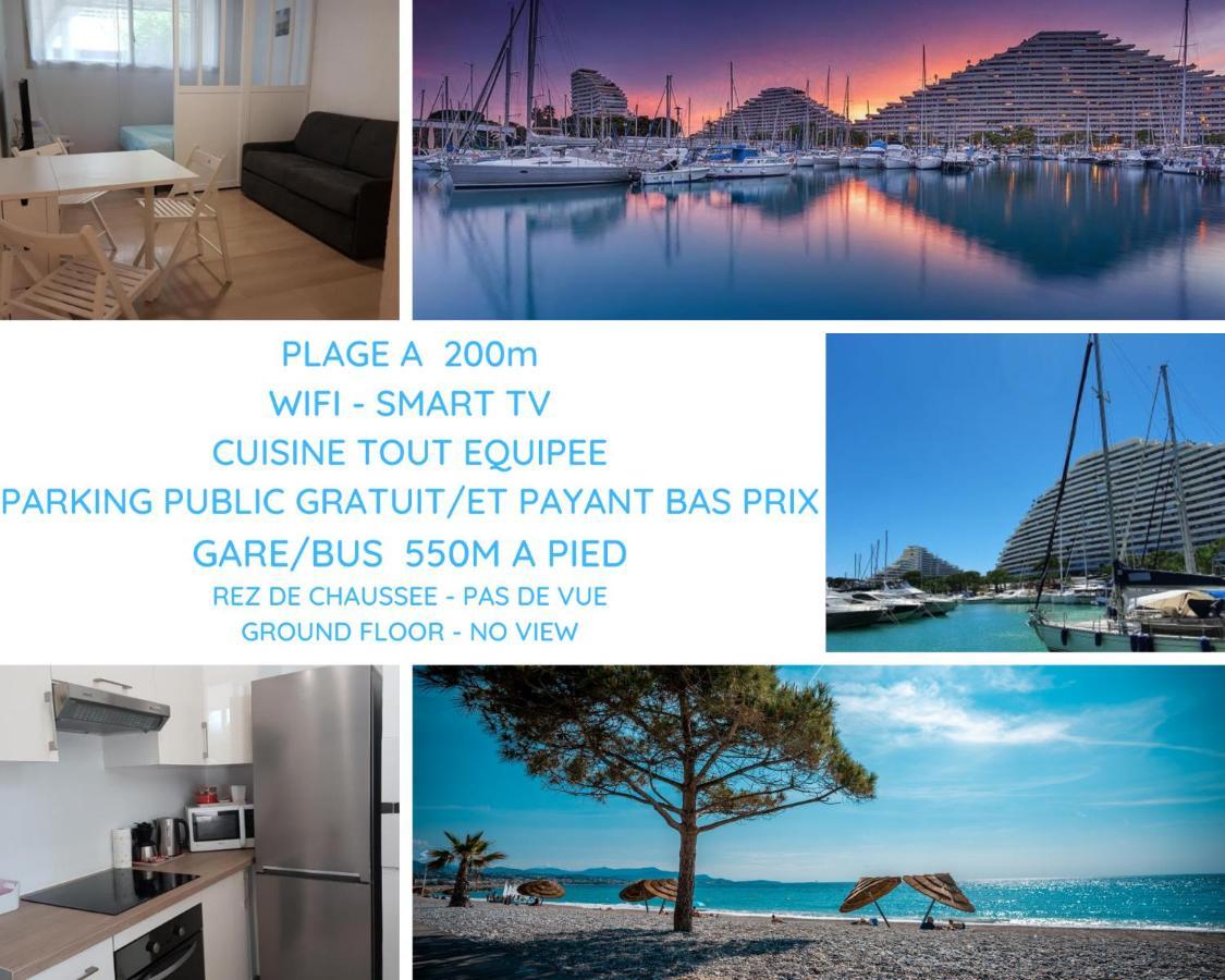 Venus - Climatise - Marina Baie Des Anges Lägenhet Villeneuve-Loubet Exteriör bild